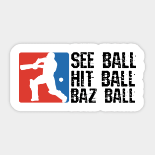 Bazball, see ball, hitball, bazball Sticker